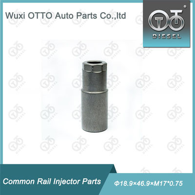 Высокоскоростная сталь Гайка крышки форсунки дизельного топлива Размер Φ18.9×46.9×M17*0.75 для пьезоинжектора с полиэтиленовым пакетом в картонной коробке