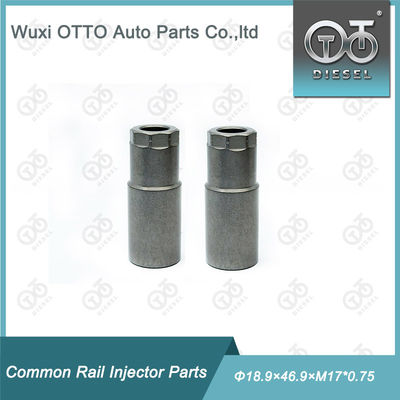 Высокоскоростная сталь Гайка крышки форсунки дизельного топлива Размер Φ18.9×46.9×M17*0.75 для пьезоинжектора с полиэтиленовым пакетом в картонной коробке