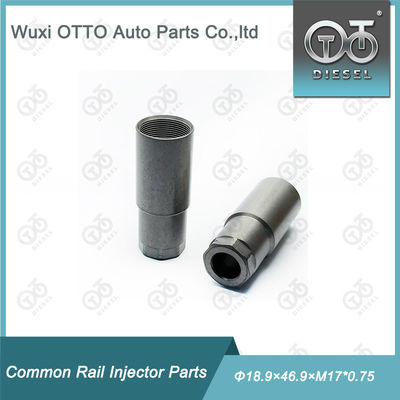 Высокоскоростная сталь Гайка крышки форсунки дизельного топлива Размер Φ18.9×46.9×M17*0.75 для пьезоинжектора с полиэтиленовым пакетом в картонной коробке